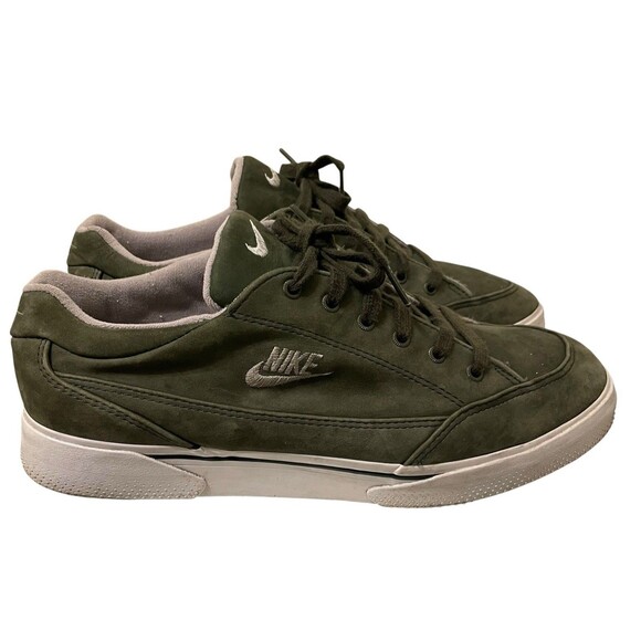 RARE Vintage Nike 1997 GTS Canvas Green Tennis Skate Shoes Sneakers Size 12 USA main image 13